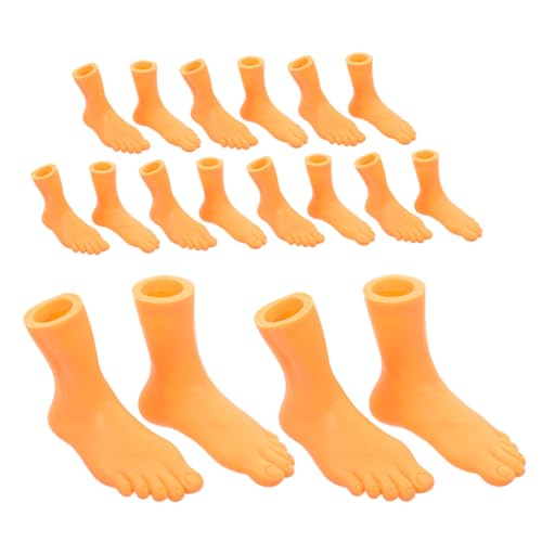 Yardwe 9 Paare Zehenfingerabdeckung klein lustig für Finger Fuß Kreativ gefälschter Fuß Mini-Fingerpuppen Halloween-Fingerpuppen in Loser Schüttung Vinyl Beige Yardwe 9 Paare Zehenfingerabdeckung klein lustig für Finger Fuß Kreativ gefälschter Fuß Mini-Fingerpuppen Halloween-Fingerpuppen in Loser Schüttung Vinyl Beige von Yardwe