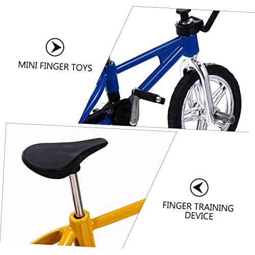 Yardwe 9 Stck Teiliges Mini Finger Bike aus Langlebiger Legierung Realistische Miniatur Fahrräder Rot Blau und Gelb Fingerbewegliche Stressreduktion und Fingertraining für Erwachsene Yardwe 9 Stck Teiliges Mini Finger Bike aus Langlebiger Legierung Realistische Miniatur Fahrräder Rot Blau und Gelb Fingerbewegliche Stressreduktion und Fingertraining für Erwachsene von Yardwe