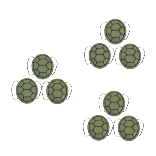 Yardwe 9 Stck Teiliges Schildkrötenpanzer Kostüm aus Hautfreundlichem Eva Elastisches Performance Accessoire für Karneval Fasching Halloween und Cosplay Freie Buntes Party Requisit von Yardwe