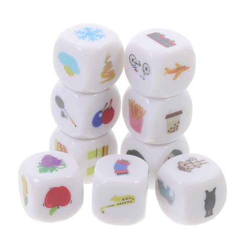 Yardwe 9 Stück Geschichte Würfel Kind Früherziehungswürfel Storytelling-Zubehör Fantasiewürfel Multifunktionswürfel Spiellehrwürfel zum Geschichtenerzählen Acryl Yardwe 9 Stück Geschichte Würfel Kind Früherziehungswürfel Storytelling-Zubehör Fantasiewürfel Multifunktionswürfel Spiellehrwürfel zum Geschichtenerzählen Acryl von Yardwe