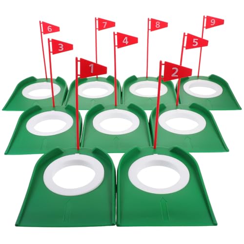 Yardwe 9 Stück Teiliges Golf Putting Cup Flagge Indoor und Outdoor Golf Trainingshilfe zur Verbesserung der Putting Fähigkeiten und Genauigkeit für Zuhause Büro und Golfplatz Yardwe 9 Stück Teiliges Golf Putting Cup Flagge Indoor und Outdoor Golf Trainingshilfe zur Verbesserung der Putting Fähigkeiten und Genauigkeit für Zuhause Büro und Golfplatz von Yardwe