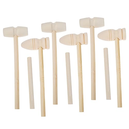 Yardwe 9Stücke Teiliges Holzhammer für Hölzerne Motorik und Handtraining für Jungen und Geburtstagsgeschenke aus Naturholz und Sicher Yardwe 9Stücke Teiliges Holzhammer für Hölzerne Motorik und Handtraining für Jungen und Geburtstagsgeschenke aus Naturholz und Sicher von Yardwe