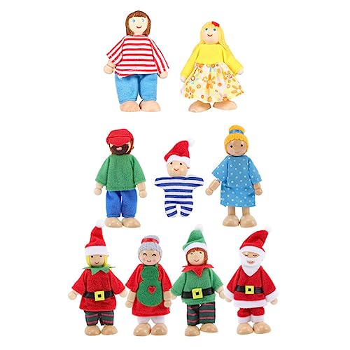 Yardwe 9Stücke Teiliges Weihnachtsfamilienpuppen Flexible Handpuppen Für Kreativität Und Sozialen Fähigkeiten Sicher Yardwe 9Stücke Teiliges Weihnachtsfamilienpuppen Flexible Handpuppen Für Kreativität Und Sozialen Fähigkeiten Sicher von Yardwe