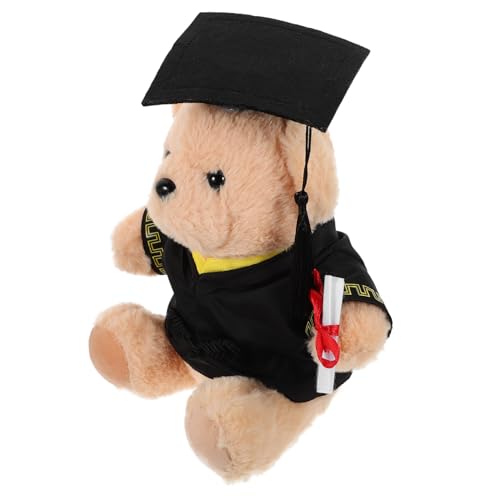Yardwe Abschlussbär Plüsch Süßes Plüschtier Mit Abschlusshut Für Graduation Bezaubernde Feierdekoration Und Kuscheltier Für Abschlussparty von Yardwe