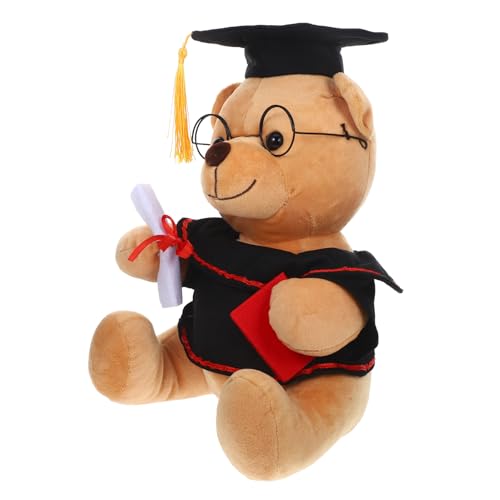 Yardwe Abschlussbär Plüschspielzeug mit Brille Großer Kuscheltier Bär mit Absolventenhut zur Graduierung für Dekoration und Erinnerungen Yardwe Abschlussbär Plüschspielzeug mit Brille Großer Kuscheltier Bär mit Absolventenhut zur Graduierung für Dekoration und Erinnerungen von Yardwe