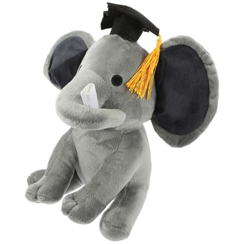 Yardwe Abschlussgeschenk niedliche Cute nachsprechende stofftiere Plush Toy Plüsch Stofftier entzückende Elefantenpuppe ausgestopfter Elefant PP Baumwolle Grey Yardwe Abschlussgeschenk niedliche Cute nachsprechende stofftiere Plush Toy Plüsch Stofftier entzückende Elefantenpuppe ausgestopfter Elefant PP Baumwolle Grey von Yardwe