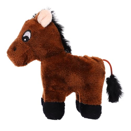 Yardwe Anhänger aus Plüschpferd schlüsselringe Hanges Stofftier Plüsch Schlüsselanhänger Puppe Schlüsselanhänger Schlüsselring für Auto PP Baumwolle Dark Brown Yardwe Anhänger aus Plüschpferd schlüsselringe Hanges Stofftier Plüsch Schlüsselanhänger Puppe Schlüsselanhänger Schlüsselring für Auto PP Baumwolle Dark Brown von Yardwe