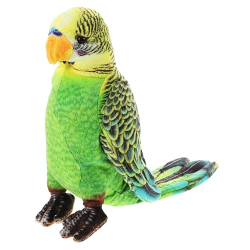 Yardwe Ara Puppe Papagei Stofftier Süßes Papageienspielzeug Vogelspielzeug Papageiförmiges Künstliche Sittiche Vogelstatue Vogel Stofftier Papagei Für Stoffpuppe Grüner von Yardwe