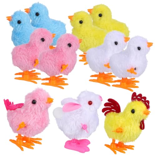 Yardwe Aufzieh Küken Flauschige Hühner Spielzeuge für Ostern Bunte Küken Hahn Henne Interaktive Tier Dekoration für Partys Yardwe Aufzieh Küken Flauschige Hühner Spielzeuge für Ostern Bunte Küken Hahn Henne Interaktive Tier Dekoration für Partys von Yardwe