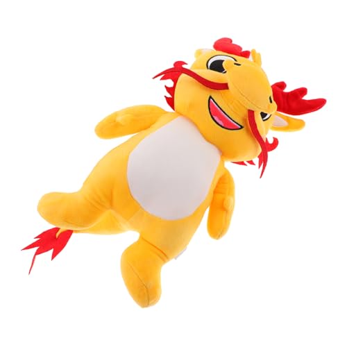 Yardwe Ausgestopfter Drache für für kinderspielzeug car Decoration Dragon Stofftier Toys for Kid Toys Drachenpuppe Jahresdrache Stofftier Plüsch Yellow Yardwe Ausgestopfter Drache für für kinderspielzeug car Decoration Dragon Stofftier Toys for Kid Toys Drachenpuppe Jahresdrache Stofftier Plüsch Yellow von Yardwe