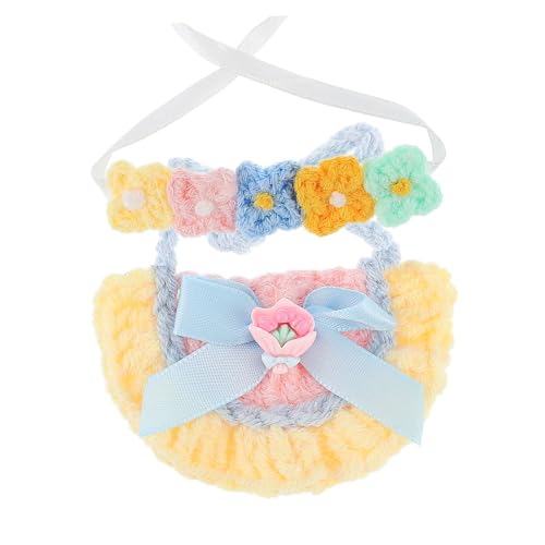 Yardwe Babypuppe Bekleidung Zubehör für Mini Puppen Outfit mit Gestricktem Haarband und Baumwoll Halstuch für Mädchen Puppenhaus Dekoration Yardwe Babypuppe Bekleidung Zubehör für Mini Puppen Outfit mit Gestricktem Haarband und Baumwoll Halstuch für Mädchen Puppenhaus Dekoration von Yardwe