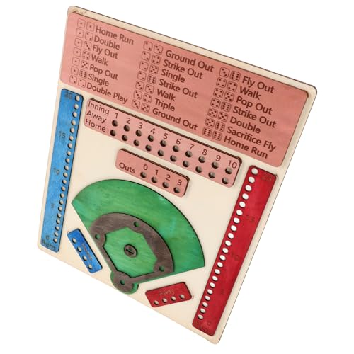 Yardwe Baseball-brettspiel Tabletop-baseballspiel Baseball -brettspiele Hölzern Yardwe Baseball-brettspiel Tabletop-baseballspiel Baseball -brettspiele Hölzern von Yardwe