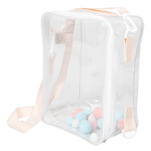 Yardwe Baumwollpuppenspeicherbeutel Tragbare Mini-Aufbewahrungstasche Bommelhalter Für Rucksack Kollektor-Aufbewahrungstasche Transparent PVC Yardwe Baumwollpuppenspeicherbeutel Tragbare Mini-Aufbewahrungstasche Bommelhalter Für Rucksack Kollektor-Aufbewahrungstasche Transparent PVC von Yardwe