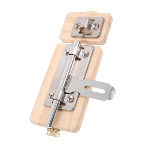 Yardwe Busy Board Selbstgemacht Zubehör Türriegel Spielzeug für Kleinkinder Montessori Lernspielzeug zur Verbesserung der Feinmotorik und Hand Auge Koordination von Yardwe