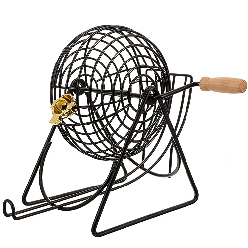 Yardwe Bingo-Spiel Bingo-Käfig Bingo-Spiel Nur Käfig Großer Bingo-Käfig Lotterie-Automatenspiel Schwarz Yardwe Bingo-Spiel Bingo-Käfig Bingo-Spiel Nur Käfig Großer Bingo-Käfig Lotterie-Automatenspiel Schwarz von Yardwe