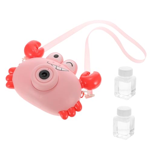 Yardwe Blasenmaschine Kinderblasenbläser Seifenblasenset Bubble Making Toy Blasengebläse Seifenblasenmacher für Kinderspielzeug Bubble Machine Plastik Rosa von Yardwe