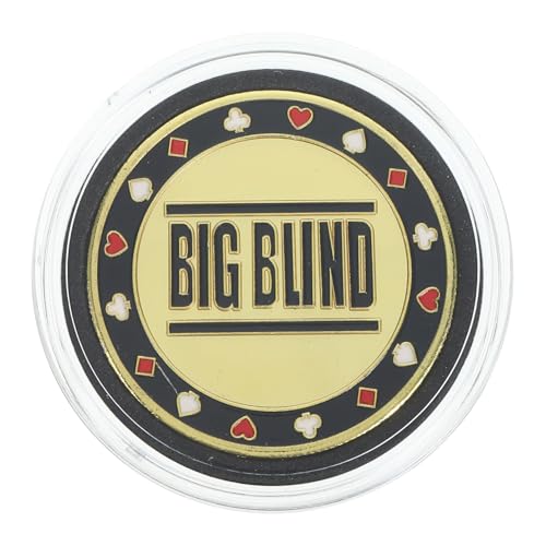 Yardwe Blind -wett -Chips Kleine Blindtaste Kleine Blindknöpfe Button-Poker Poker-händler Stückelung Dealer-Button Poker-Big-blind-Button Jetons Eisen Golden Yardwe Blind -wett -Chips Kleine Blindtaste Kleine Blindknöpfe Button-Poker Poker-händler Stückelung Dealer-Button Poker-Big-blind-Button Jetons Eisen Golden von Yardwe