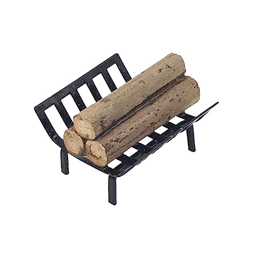 Yardwe Brennholzständer Für Puppenstuben Mini-gartenbank Outdoor-möbel Im Miniaturformat Mikro-landschaftsmöbel Miniatur Gartenmöbel Spielzeug Für Draußen Metall Eisen Ornamente von Yardwe