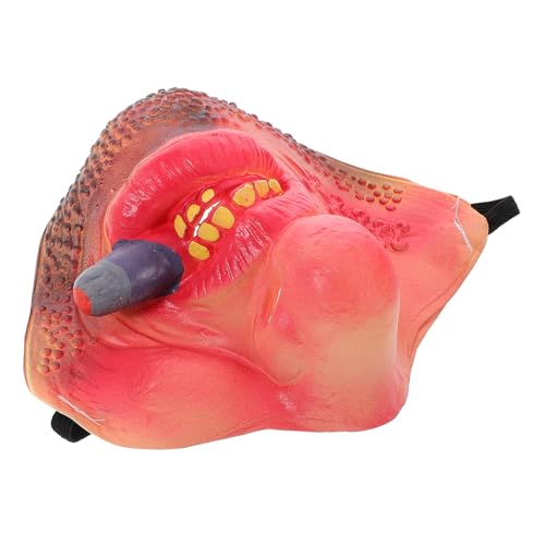 Yardwe Brot Männer Lustige Halbgesichtsmasken Halloween Cosplay Skurriles Design Kostümaccessoires für Partys und Veranstaltungen von Yardwe