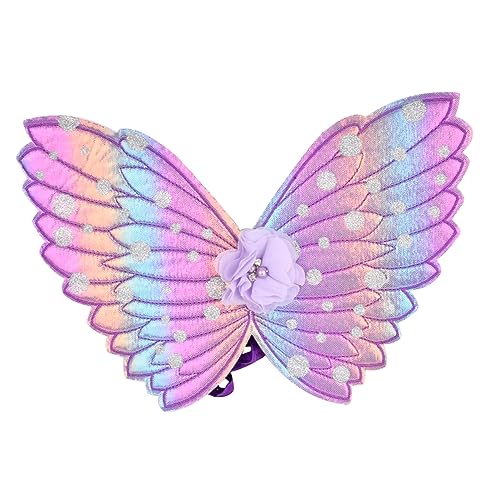 Yardwe Bunte Schmetterlingsflügel Halloween Feenflügel Kostüm Partykostüm Flügel Cosplay-Flügel -Performance-Flügel Engelsflügel Stoff Violett Yardwe Bunte Schmetterlingsflügel Halloween Feenflügel Kostüm Partykostüm Flügel Cosplay-Flügel -Performance-Flügel Engelsflügel Stoff Violett von Yardwe