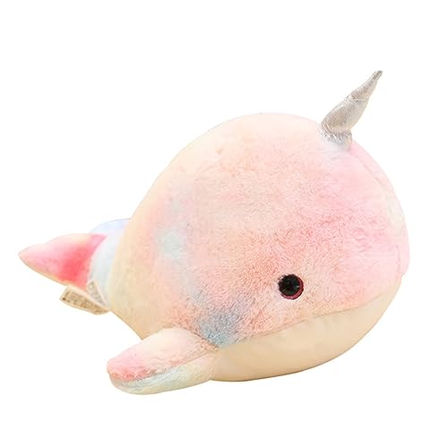 Yardwe Buntes Narwal Kuscheltier Plüschtier für Weiches Stofftier Niedlicher Tier Kissen zum Geburtstag Yardwe Buntes Narwal Kuscheltier Plüschtier für Weiches Stofftier Niedlicher Tier Kissen zum Geburtstag von Yardwe