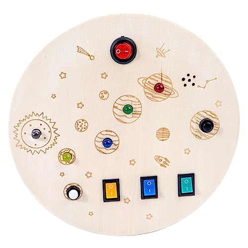 Yardwe Busy Board Pädagogisches Lernspielzeug aus Holz für Frühe Fördert Konzentration Motorik und Problemlösungsfähigkeiten für Jungen Batterien Yardwe Busy Board Pädagogisches Lernspielzeug aus Holz für Frühe Fördert Konzentration Motorik und Problemlösungsfähigkeiten für Jungen Batterien von Yardwe