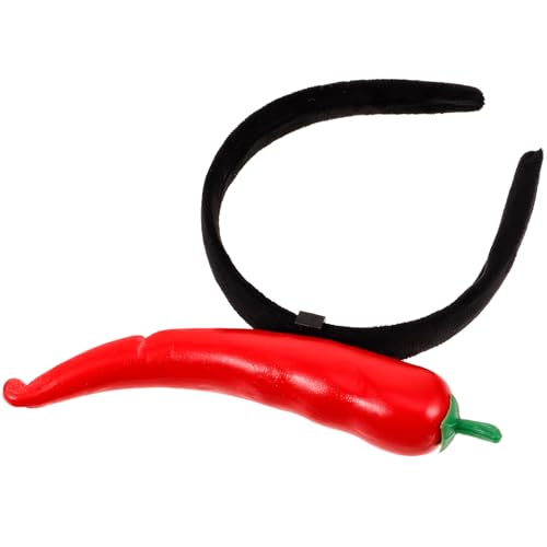 Yardwe Chili Design Haarreif für Frauen Lustiges Haaraccessoire für Feste Haarschmuck für Jede Gelegenheit für Partys und Feierlichkeiten Dekorativer Haarschmuck für Damen Yardwe Chili Design Haarreif für Frauen Lustiges Haaraccessoire für Feste Haarschmuck für Jede Gelegenheit für Partys und Feierlichkeiten Dekorativer Haarschmuck für Damen von Yardwe