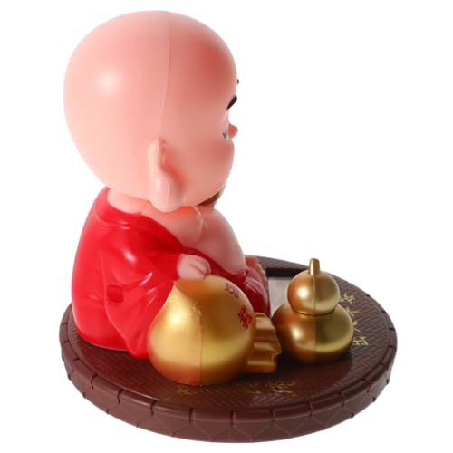 Yardwe Chinesische kleine Buddha-Mönchsstatue für Dekorationen Solar- Auto Ornament Figur Nicken winzig drinnen kleine mönch Dekoration Solarspielzeug tanzen Plastik Yardwe Chinesische kleine Buddha-Mönchsstatue für Dekorationen Solar- Auto Ornament Figur Nicken winzig drinnen kleine mönch Dekoration Solarspielzeug tanzen Plastik von Yardwe
