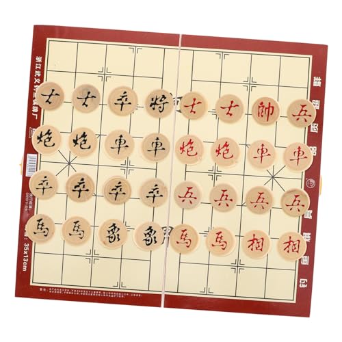 Yardwe Chinesisches Schachbrett Chinesische Brettspiele Chinesisches Damespiel Chinsee Schach China Schach Klappschachbrett Holz von Yardwe