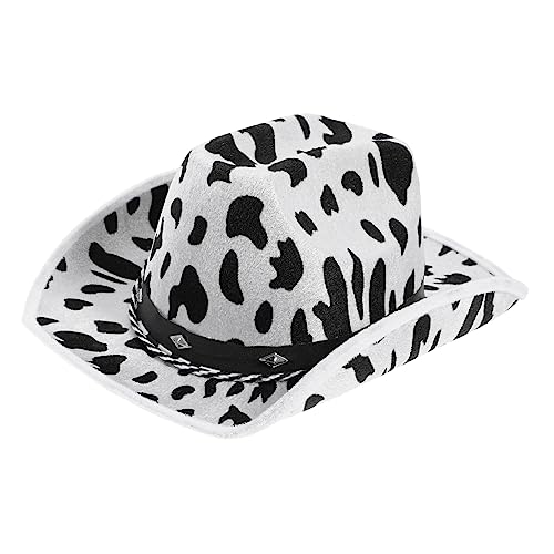 Yardwe Cowboyhut mit Elegantem Kuhmuster Unisex für Kostümpartys Cosplay und Karneval Perfektes Accessoire für Frauen und Männer Vielseitig Einsetzbar Modisches Party Highlight Yardwe Cowboyhut mit Elegantem Kuhmuster Unisex für Kostümpartys Cosplay und Karneval Perfektes Accessoire für Frauen und Männer Vielseitig Einsetzbar Modisches Party Highlight von Yardwe