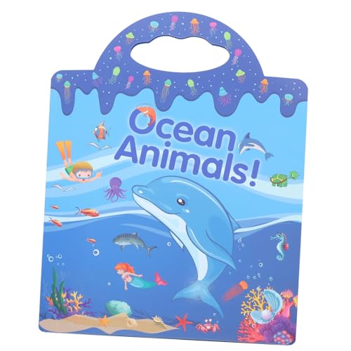 Yardwe DIY Stickerbuch mit Meeresmotiven für Wiederverwendbare Aufkleber Kreativität und Dekoration für Kinderzimmer für Zuhause Kindergärten und Spielräume von Yardwe