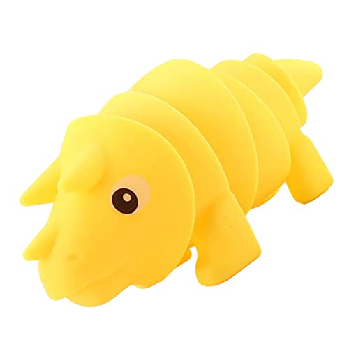 Yardwe Dekompression Dinosaurierspielzeug leises Zappelspielzeug sensorische Spielzeuge sensorisches beruhigendes Sinnesspielzeug Plastik Yellow von Yardwe