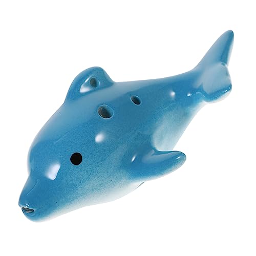 Yardwe Delfin- Aus Keramik Musikinstrument Für Anfänger Leichtes Und Tragbares Spielzeug Für Junge Mädchen Zu Geburtstagen Und Feiertagen von Yardwe