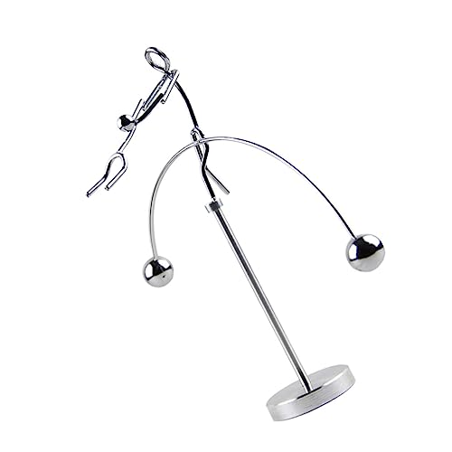 Yardwe Desktop Balance Ball Tumbler Ornament Eisenverzierung für Schreibtischdekoration DIY Kunsthandwerk Newton Pendelspielzeug Einzigartiges Design für Home Office und Kreative von Yardwe