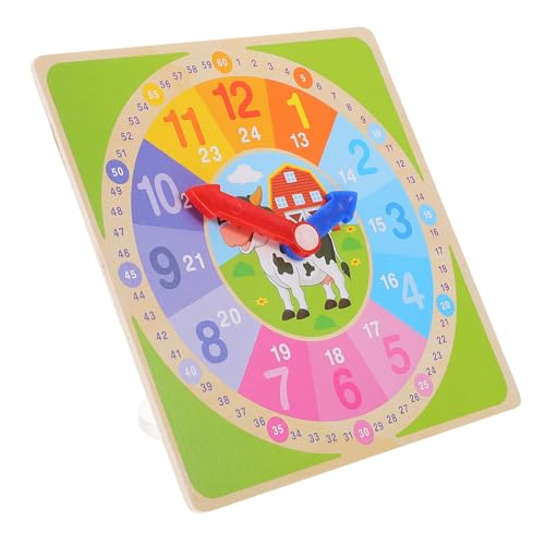 Yardwe Digitale Holzuhr Lehrmittel Lehruhren Für Zahlen Im Klassenzimmer Das Lernen Der Hand Mini Grundschulkinderspielzeug Finger Pädagogisches Modell Holzuhr von Yardwe