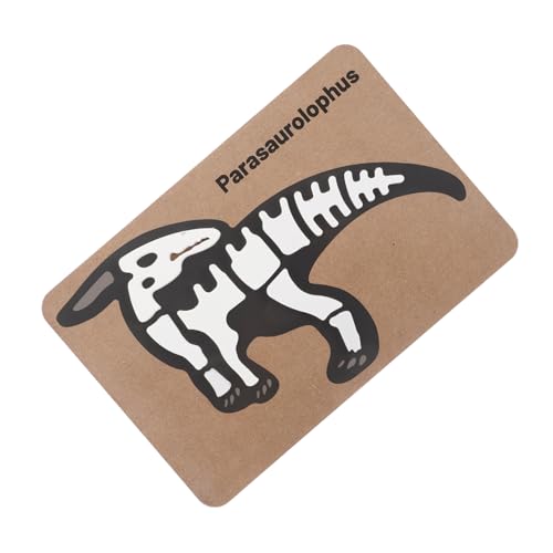 Yardwe Dinosaurier Holz Puzzle für Kleinkinder Stegosaurus Puzzlespiel Montessori Lernspielzeug zur Dinosaurier Erkennung Kreatives Archäologisches für Jahre von Yardwe