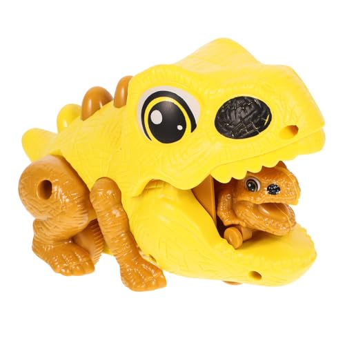 Yardwe Dinosaurier Spielzeugauto mit Katapultfunktion Kindgerechtes Dinosaurier Modell Sicherer Inertiantrieb Bunter Dino Truck für Jungen und Mädchen für Kleinkinder und Vorschulkinder von Yardwe