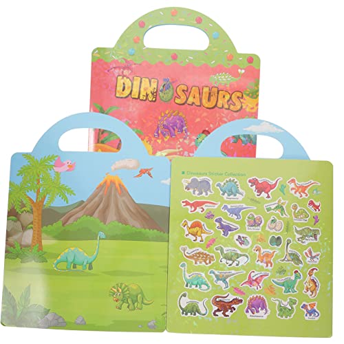 Yardwe Dinosaurier Stickerbuch Wiederverwendbare Stickerbücher für Kleinkinder Lernspielzeug für Dino Fans Einfach Abziehbar Fördert Kreativität und Eltern Junge Mädchen Interaktion Yardwe Dinosaurier Stickerbuch Wiederverwendbare Stickerbücher für Kleinkinder Lernspielzeug für Dino Fans Einfach Abziehbar Fördert Kreativität und Eltern Junge Mädchen Interaktion von Yardwe