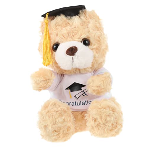 Yardwe Doktorhut Puppe Kuscheltiere Neuartige Bärenpuppe Stofftier Kleinkinder Bärenspielzeug Bequeme Bärenpuppe Bärenpuppenspielzeug Entzückende Bärenpuppe von Yardwe