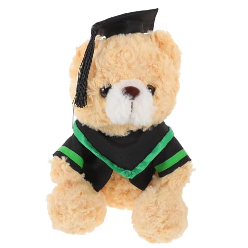 Yardwe Dr. Bärenpuppe Graduierung Plüsch Bärenpuppe Abschluss Stofftiere Partyversorgung Kleine Bärenpuppe Weiche, Flauschige Puppe Stofftier Bär Zum Abschluss Pp Baumwolle von Yardwe
