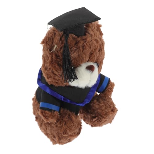 Yardwe Dr. Bärenpuppe Plüsch-abschlussbärenpuppe Stofftier Bär Zum Abschluss Plüsch-abschlussbär- Abschluss Stofftiere Zarter Ausgestopfter Bär Kleine Bärenpuppe Pp Baumwolle von Yardwe