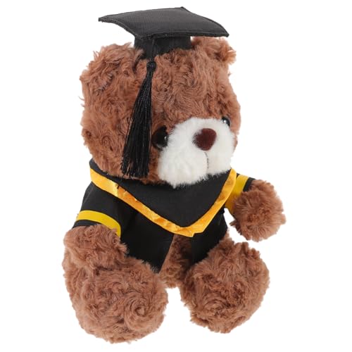 Yardwe Dr. Bärenpuppe kuschelbären niedliche Plush plushible snugible abschlussgeschenk kleine Bärenpuppe Abschluss Stofftiere Partyversorgung Abschlussbären PP Baumwolle von Yardwe