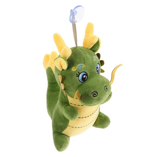 Yardwe Drachen Plüschtier Chinesischer Drachenstoffpuppe Für Jahr Glücksbringer Mit Saugnapf Hängeleine Zur Neujahrsfeier Festliche Dekoration von Yardwe