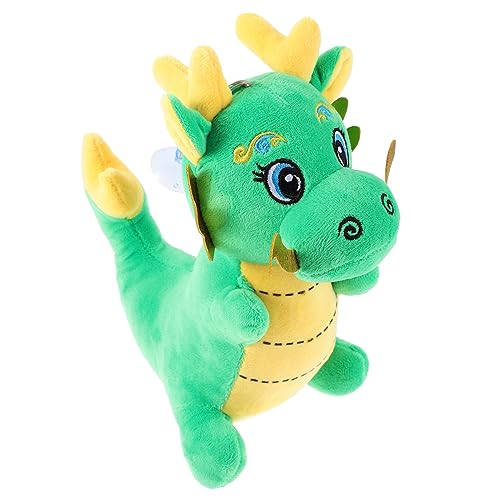 Yardwe Drachenplüschpuppe Ausgestopfter Mit Saugnapf Und Trageschlaufe Maskottchen Für Jahr des Drachen Perfektes Für Chinesische Neujahr von Yardwe