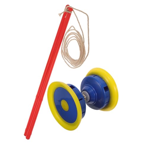 Yardwe Dreifachlager Diabolo Professionelles Diabolo Für Anfänger Mit Robusten Handstäben Und Zufälliger Stangenfarbe Für Fitness Und Unterhaltung von Yardwe