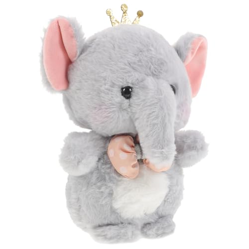 Yardwe Elefanten Stofftier Ausgestopft Stofftier Elefant Kleines Elefanten-stofftier Gefüllter Plüsch Stofftiere Plüschspielzeug Kawaii Stofftier Elefantenpuppe Süßer Plüsch Grey Samt von Yardwe
