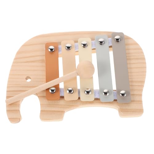Yardwe Elefanten-Xylophon-Spielzeug für Kinder, buntes hölzernes Musikinstrument, Kleinkinder, Montessori-Schlagzeug mit Schlägel für die musikalische Früherziehung Yardwe Elefanten-Xylophon-Spielzeug für Kinder, buntes hölzernes Musikinstrument, Kleinkinder, Montessori-Schlagzeug mit Schlägel für die musikalische Früherziehung von Yardwe