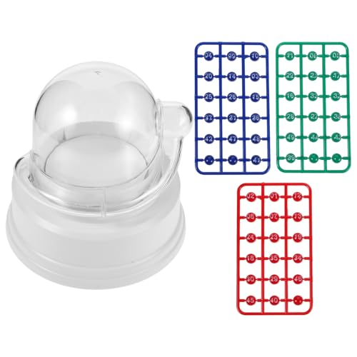 Yardwe Elektrische Mini Bingo Maschine Tragbare Lotto Kugelmaschine mit Farbigen Kugeln Batteriebetrieben Fairer Zufall Kompakt für Party Familie Geburtstag Halloween Unterhaltung von Yardwe