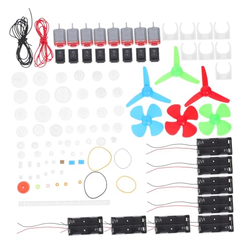 Yardwe Elektromotor Bausatz für Wissenschaftliches Stromkreis Experimentier-Set mit Kunststoffzahnrädern Achse und Propeller DIY Physik Lernspielzeug für Schule und Zuhause Yardwe Elektromotor Bausatz für Wissenschaftliches Stromkreis Experimentier-Set mit Kunststoffzahnrädern Achse und Propeller DIY Physik Lernspielzeug für Schule und Zuhause von Yardwe