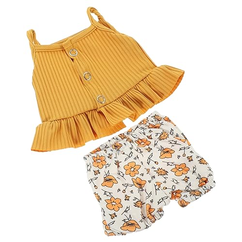Yardwe Puppenkleidung Mit Hemd Shorts Leibchen Aus Stoff Für Kleine Puppen Puppenbekleidung Für Dekoration Und Spiel Puppenkostüm Für Puppenfotorequisiten von Yardwe